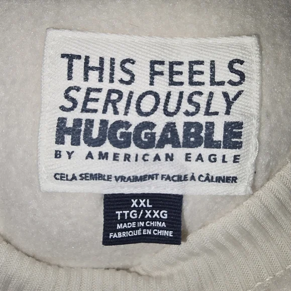 American Eagle OutfittersCream Crewneck Sweatshirt - Picture 2 of 2